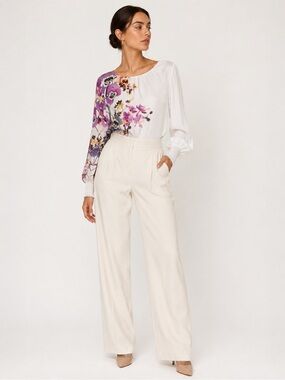 Desigual + Christian Lacroix Floral Asymmetrical Bodysuit | Artsy Bohemian NWT